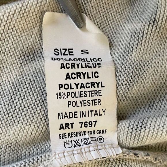 Tempo Paris Blouse SMALL Flowery Print Bohemian Hippie Top Neutral Flowers Tan - Picture 9 of 9